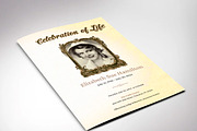 Golden Victorian Funeral Program, a Brochure Template by Four C Graphic (Thumbnail 3 of 5)