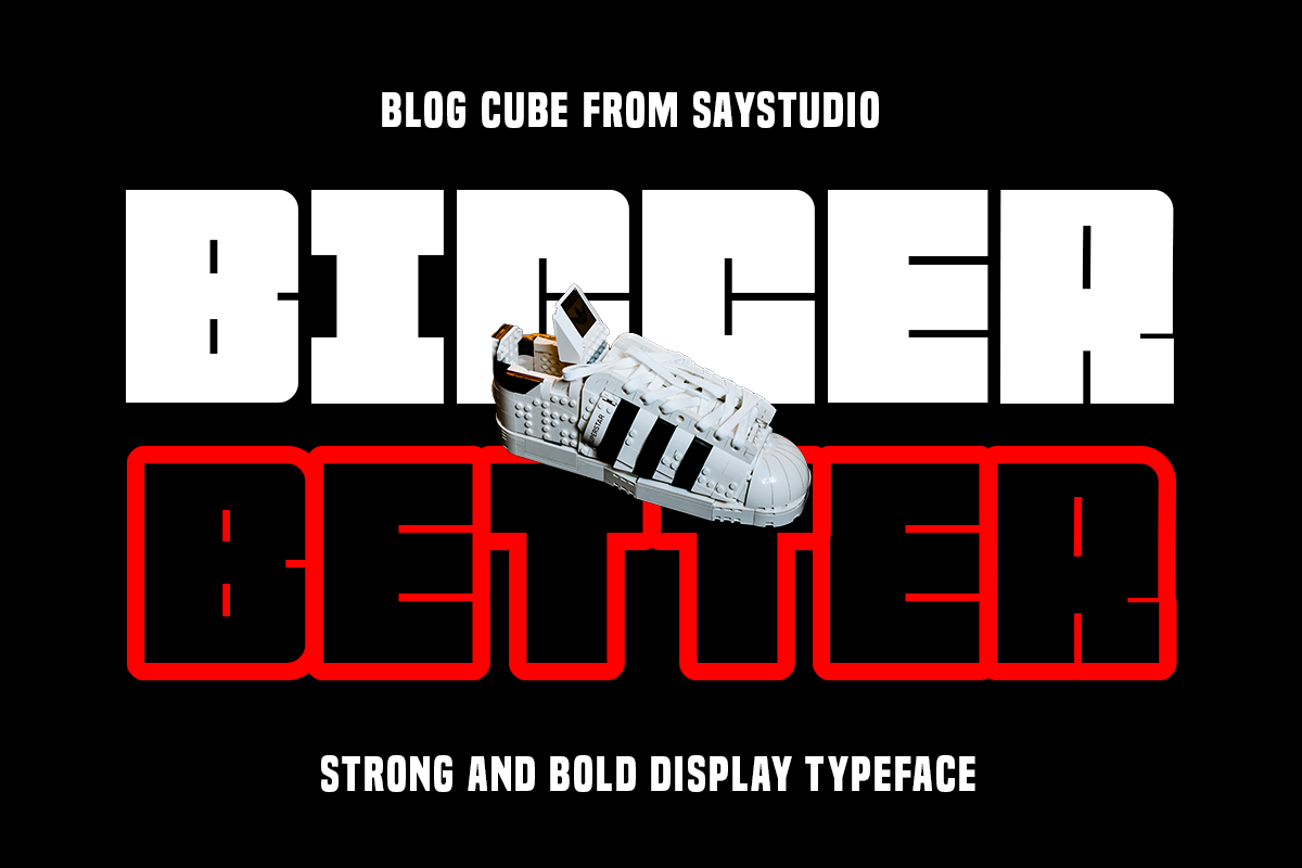 Blog Cube, a Font by Say Studio (Photo 9 of 13)
