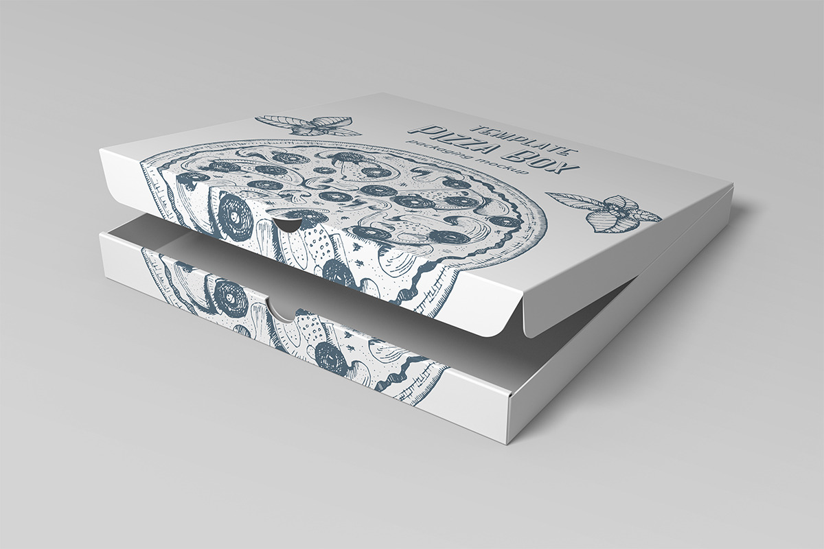 Pizza Box Mockup, a Packaging Mockup by Petr Stránský (Photo 6 of 16)