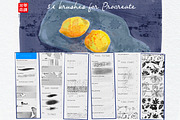Procreate Texture and Stamp Brushes, a Brush Add-On by BooStudio (Thumbnail 6 of 10)