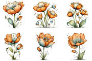 Whimsical Spring Tulip Flower Clipar, an Illustration by CraftArtStudio (Thumbnail 5 of 6)
