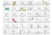 Big Kids Coloring Pages Bundle, an Education Illustration by Vaniuta_Art (Thumbnail 2 of 7)