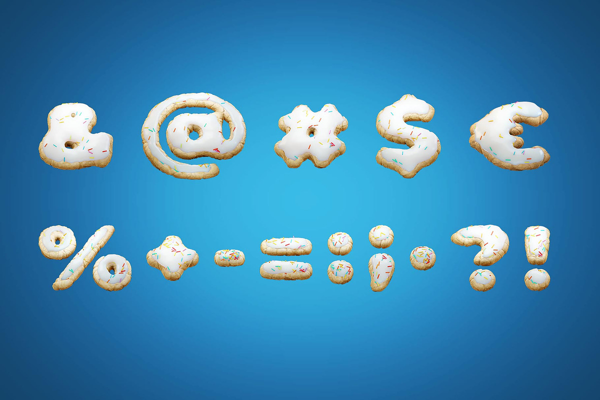 Cookie Text 3D Letters Set, an Object Graphic by Kotulsky Mockups (Photo 4 of 6)