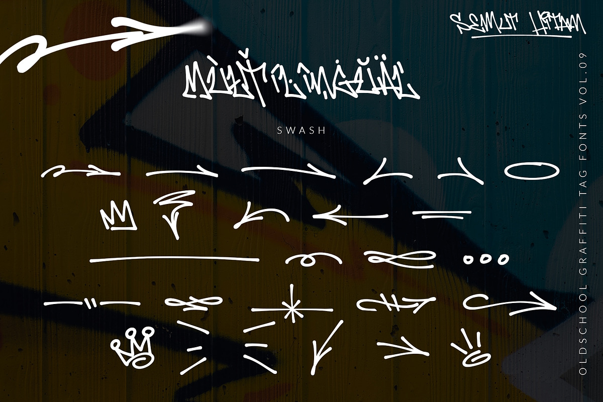 45 Bombing – Street Graffiti Font, a Blackletter Font by SemutHitam Creative (Photo 8 of 9)