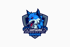 Blue Wolf E- Sport and Sport Logo, a Branding & Logo Template by Artnivora.Std