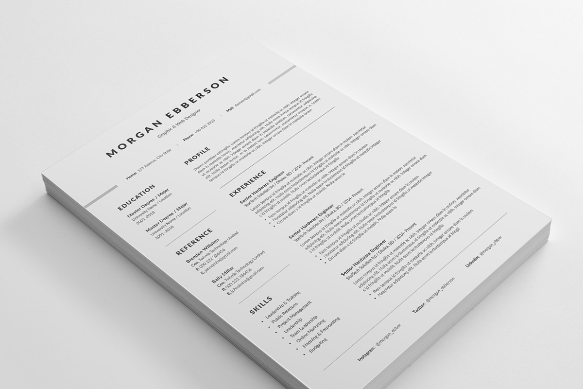 Resume, a Resume Template by paulresume (Photo 2 of 4)