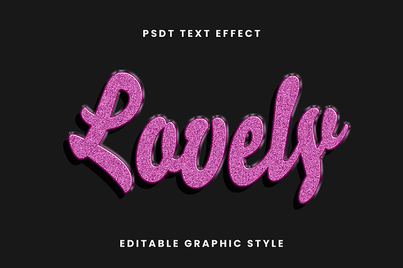 Glitter Script Text Effect preview 3
