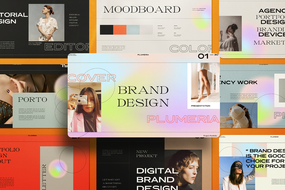 Plumeria - Brand Guidelines PPTX, a Presentation Template by Dirtytemp Studio (Photo 1 of 11)