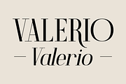 Valerio – Font Family, a Serif Font by Stefano Giliberti (Thumbnail 1 of 10)