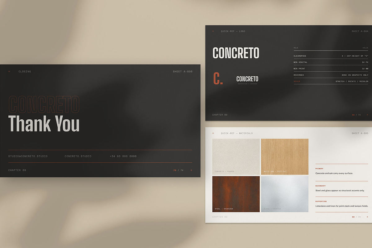 CONCRETO / Brand Guidelines Template, a Branding & Logo Template by Leleka.Store (Photo 23 of 23)