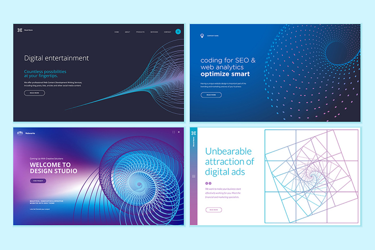 Web Page Abstract Design Templates, a Templates & Theme by PureSolution
