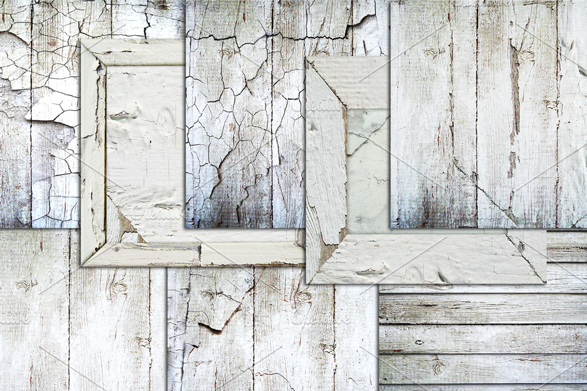 White Wood Wall Texture overlay preview 2