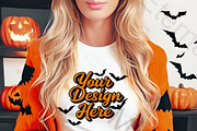 T Shirt Halloween Mockup, a Mockup by EternaltaleMockups (Thumbnail 1 of 2)