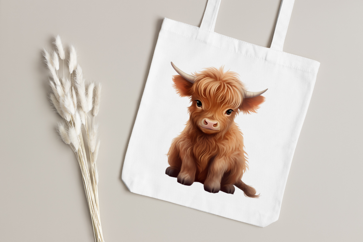 Baby Highland Cow Illustrations Clip, an Object Graphic by Regulrcrative (Photo 6 of 6)