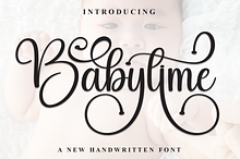 Babytime | Script Font