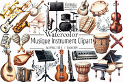 Musique Instrument Clipart-1, an Illustration by Libby Wishes (Thumbnail 1 of 6)