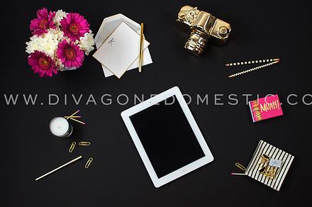 Styled Stock Photo - Black Desktop
