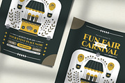 Folk Art Fun Fair Carnival Flyer, a Flyer Template by Hole Hope Design (Thumbnail 3 of 6)