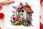 Watercolor Spring Florals Clipart, an Illustration by Digital Artistic99 (Thumbnail 4 of 10)