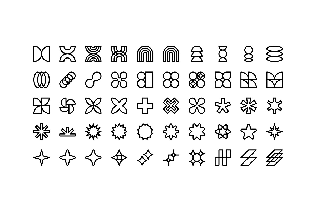 100 Neubrutalism Icons, an Outline Icon by Side Project (Photo 2 of 10)