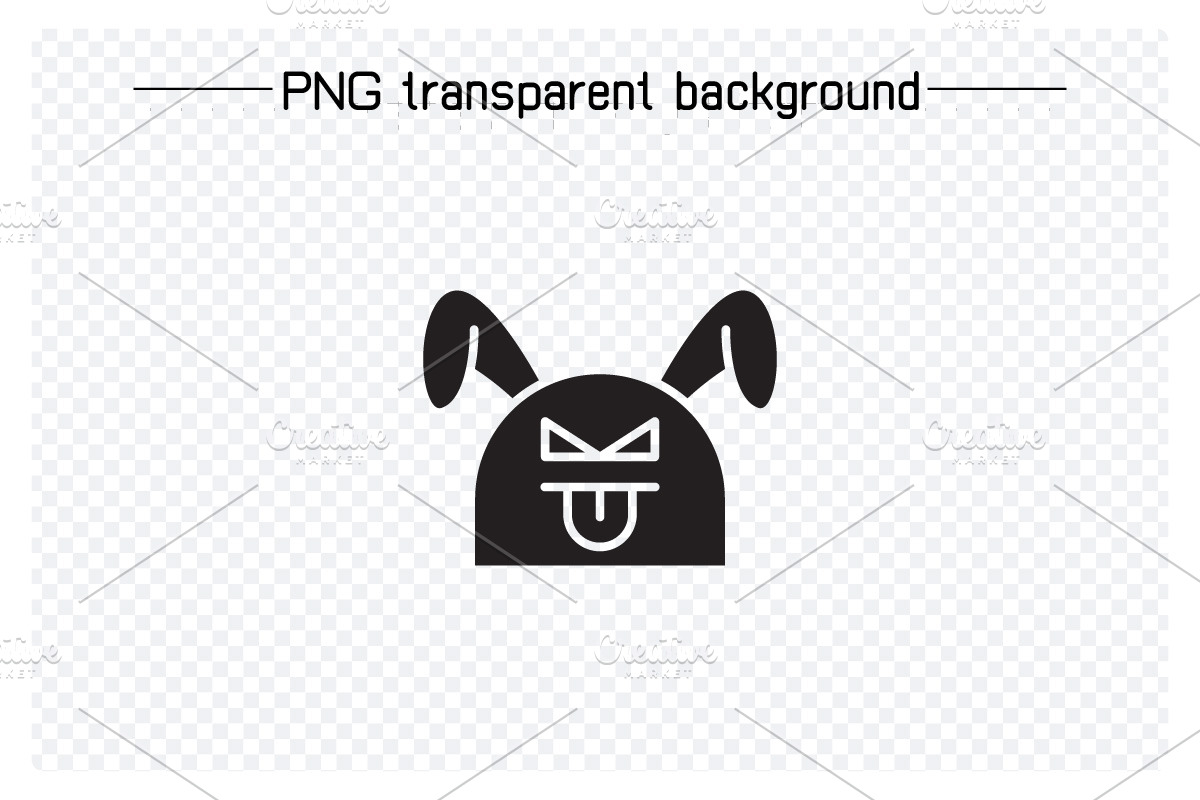 Rabbit Emojis Vector Set, an Animal Illustration by Designfour (Photo 3 of 7)