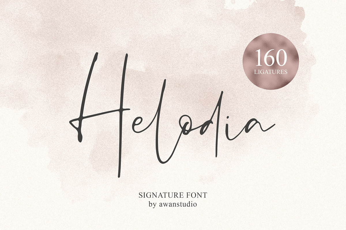 Helodia Signature Font