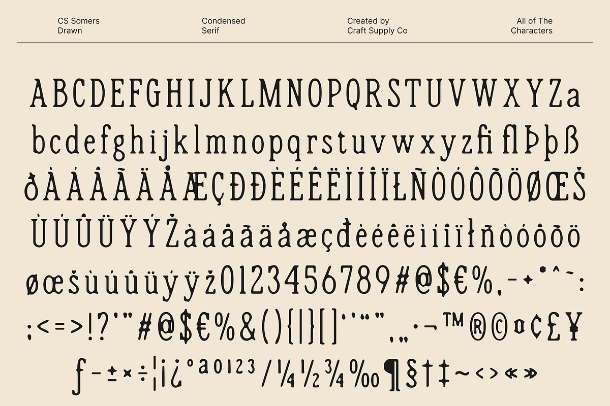 CS Somers Drawn, a Serif Font by Craft Supply Co. (Photo 8 of 8)