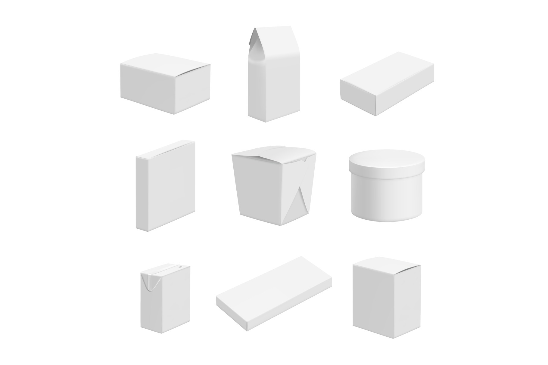 Empty packages. Vector design of, a Background Graphic by Onyx