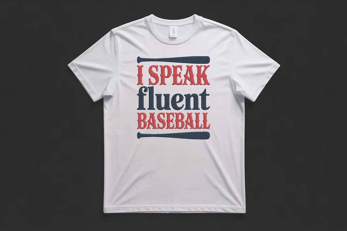 Athletic I Speak Fluent Baseball, a Decorative Illustration by Purpose Ekbal (Photo 3 of 3)