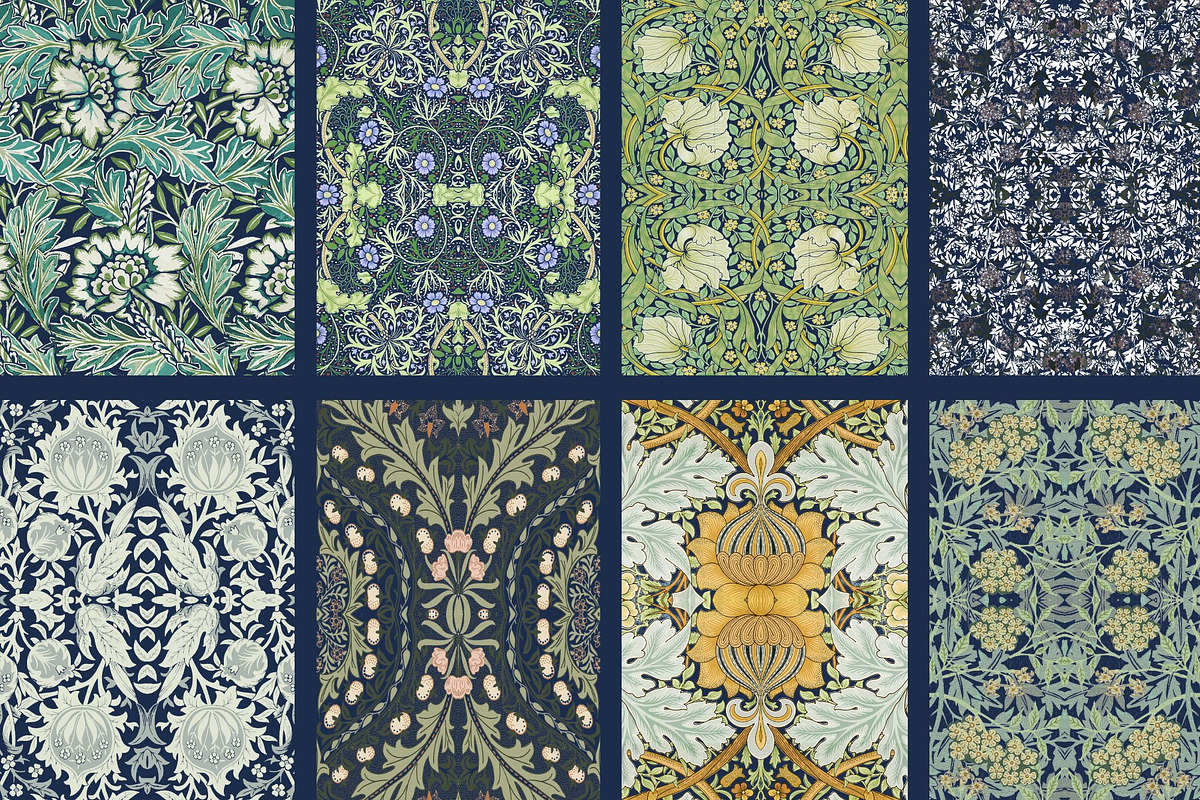 William Morris Seamless Patter 13, a Pattern Graphic by ARTOZEN DIGITAL (Photo 16 of 19)