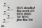 FineLiner Ink Procreate Brushes, a Brush Add-On by Inky Pixels (Thumbnail 3 of 11)