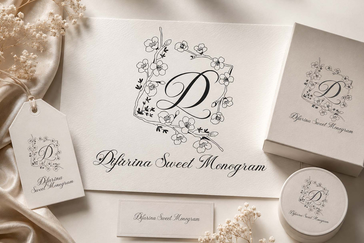 Beautiful Monogram Bundle, a Handwritten Font by Yoga Letter (Photo 5 of 11)