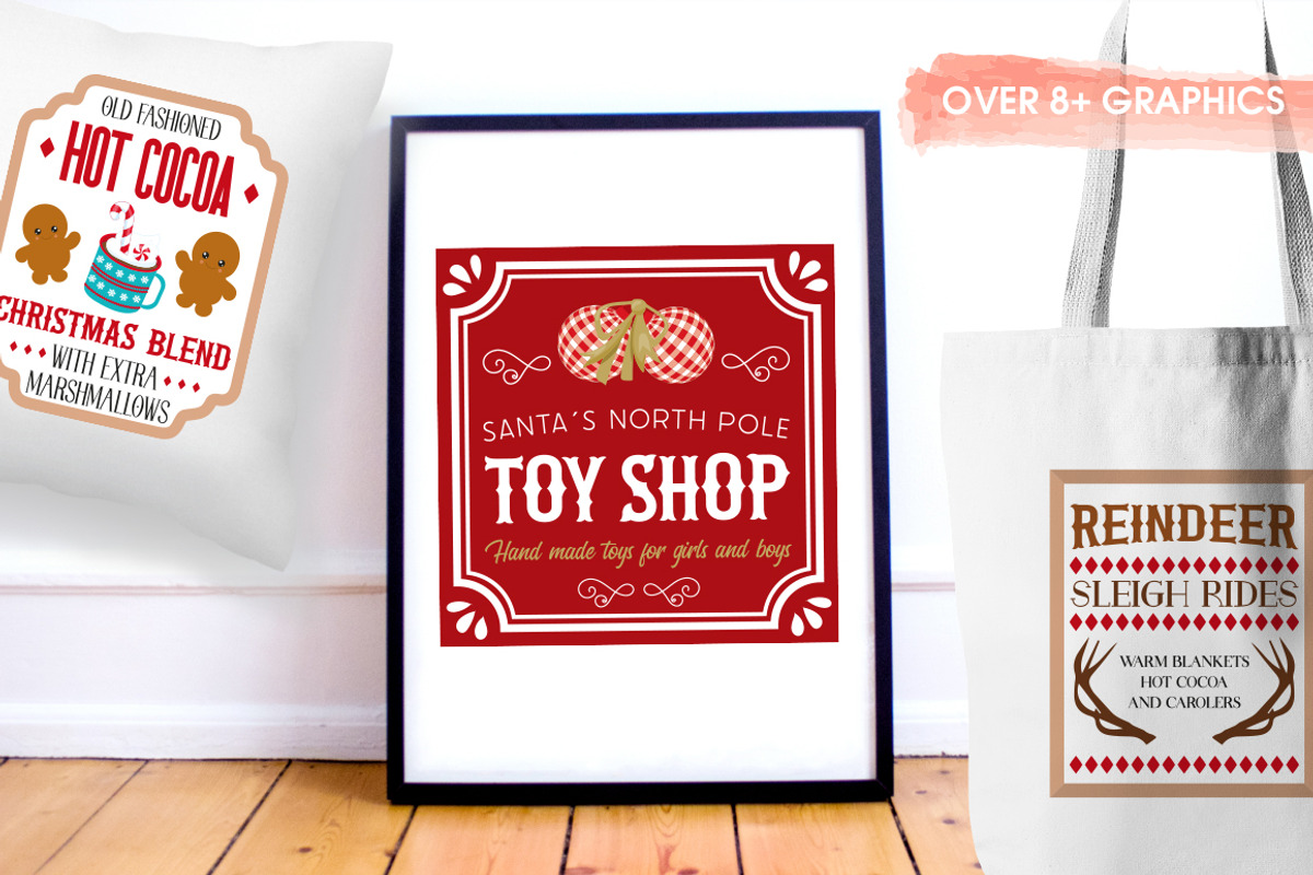Christmas Sign, an Illustration by PrettyBundles (Photo 4 of 4)