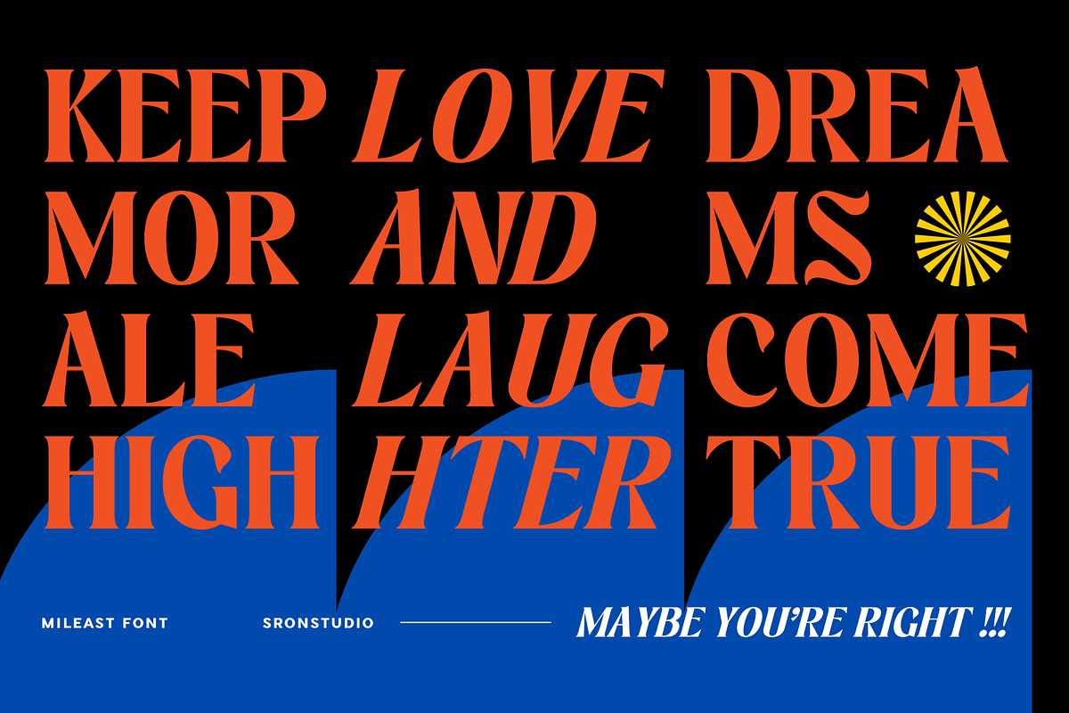 Mileast - Display Serif Font, a Serif Font by Sronstudio (Photo 7 of 15)