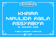 KHAIRA Typeface, a Font by DLVASTF Typesupply Co. (Thumbnail 5 of 8)