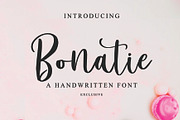 Bonatie Handwritten Font, a Handwritten Font by Yuby Creative (Thumbnail 1 of 7)