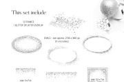 Sparkling Silver Glitter Set, an Object Graphic by My Wondercolor (Thumbnail 2 of 4)