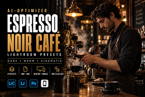 Espresso Noir Café Lightroom Presets