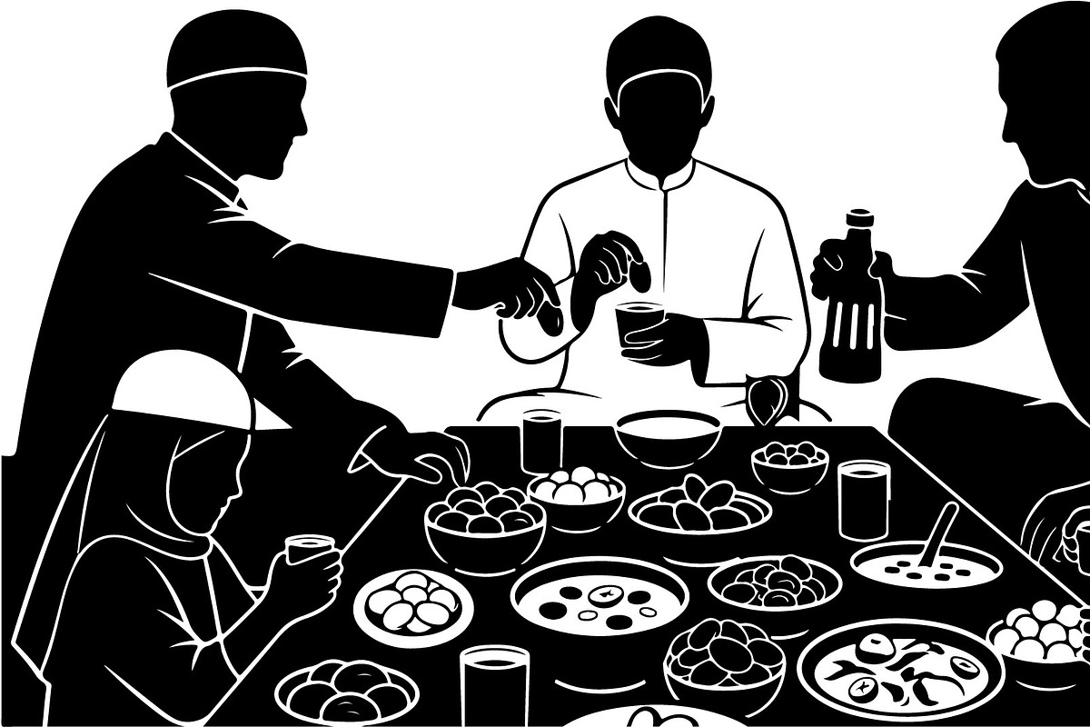 50 Ramadan Iftar Silhouette Bundle, an Illustration by Gfx_Store (Photo 11 of 49)