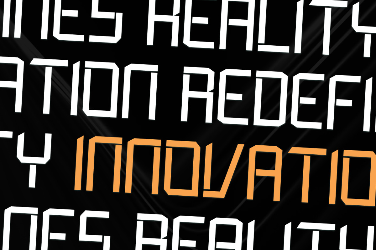 Exoforge Modern Techno Font, a Sans Serif Font by Vadovastd (Photo 5 of 7)