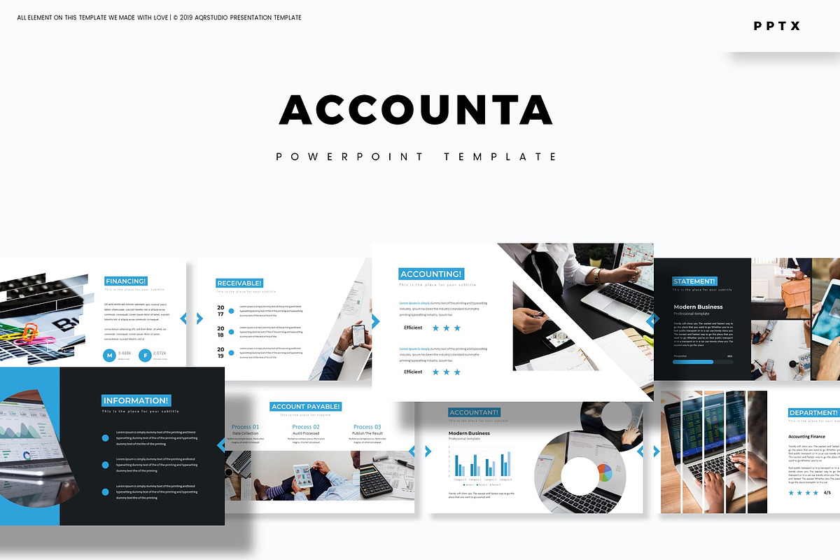 Accounta - Powerpoint Template, a Presentation Template by AQR Studio (Photo 1 of 4)