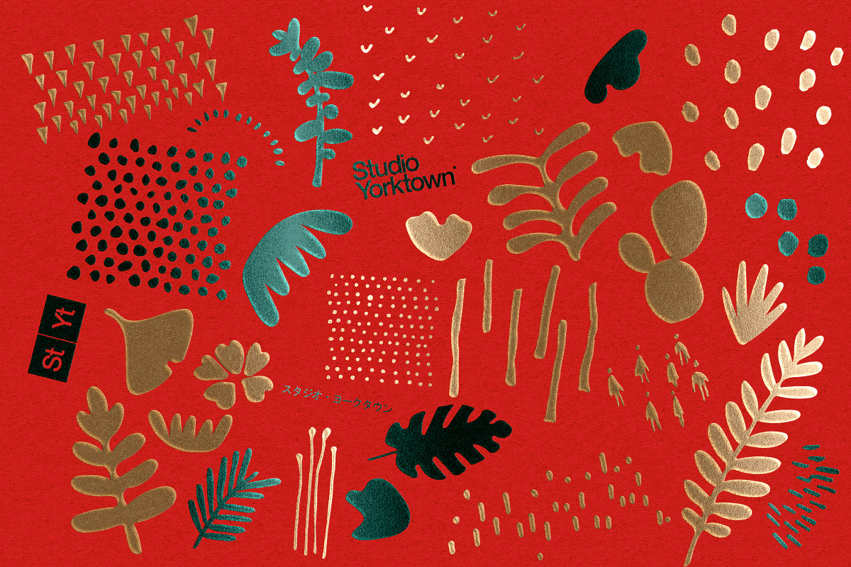 Kinzoku - Metallic Foil Stamp Effect, a Texture Graphic by Studio Yorktown (Photo 5 of 5)
