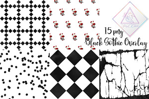 Black Gothic Overlays