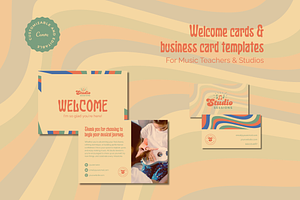 Studio Sessions Welcome + Biz Cards, a Marketing Template by Liseno Designs