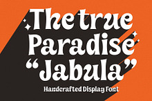 Jabula – Handcrafted Display Font