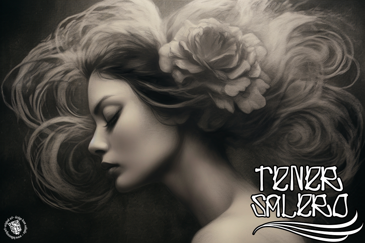 Tener Salero, custom tattoo letters, a Handwritten Font by Studio.Valhalla (Photo 2 of 5)