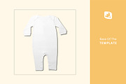 Kids Quarter Sleeve Romper Mockup, a Product Mockup by Designertale (Thumbnail 8 of 9)
