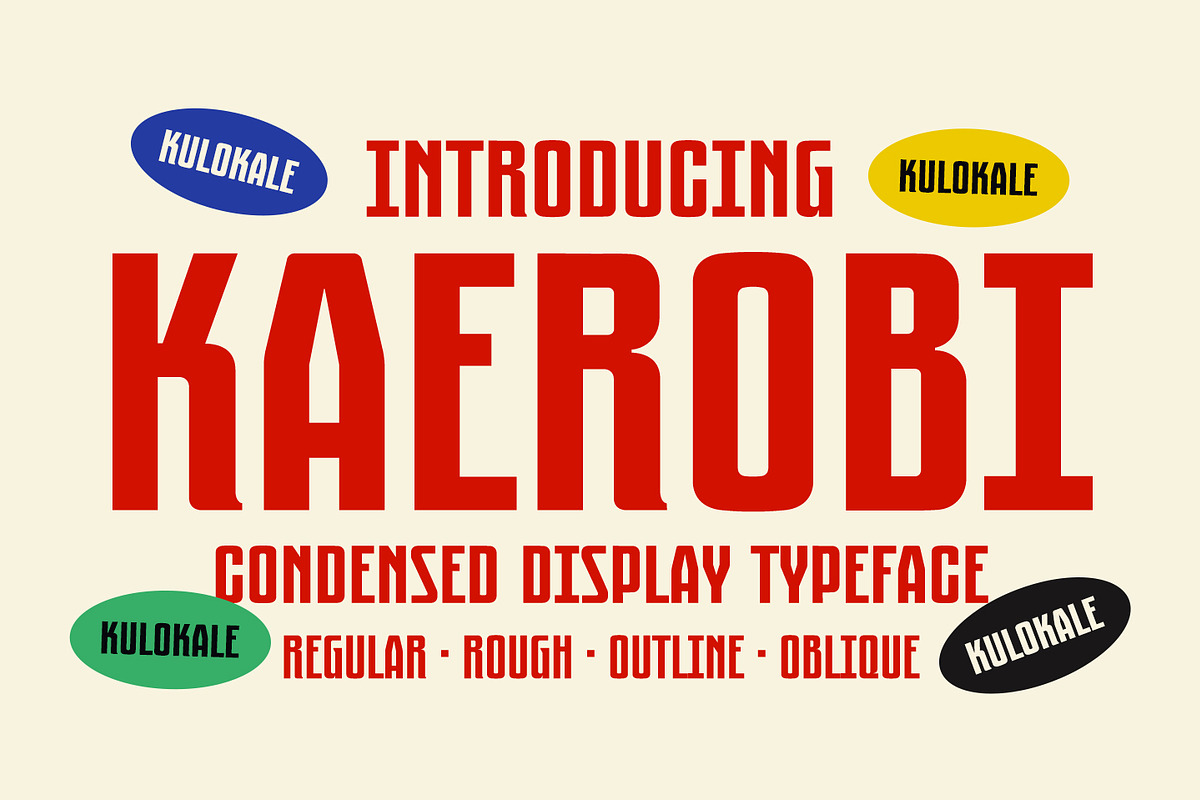 Kaerobi Condensed Display Font, a Sans Serif Font by Kulokale (Photo 1 of 10)