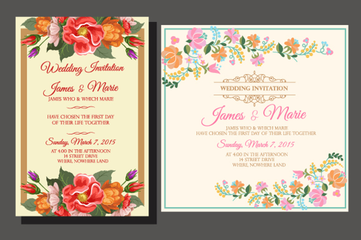 Floral Wedding Design Template, a Templates & Theme by Propylparaben (Photo 8 of 10)