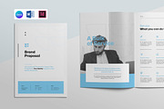 FLORA | Brand Proposal Template, a Brochure Template by KreateTribe (Thumbnail 1 of 9)